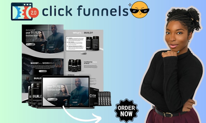 Gig Preview - Build clickfunnels sales funnel expert clickfunnels landing page clickfunnel 2 0