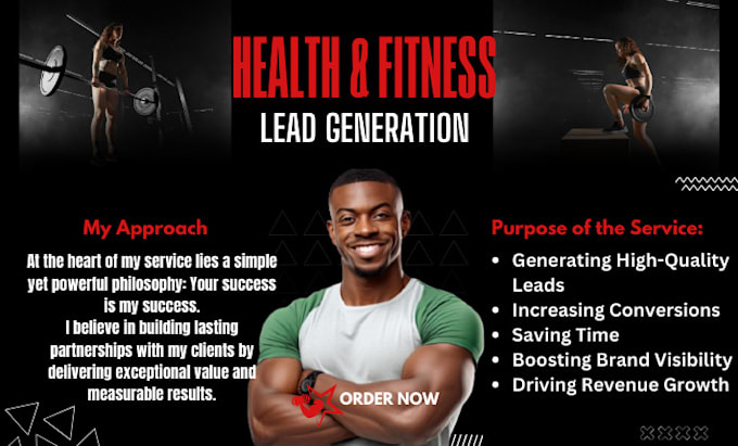 Gig Preview - Be your sales closer generate coaching leads, fitness health leads gym ads