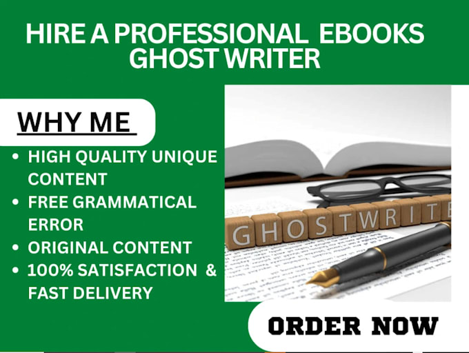 Gig Preview - Ghostwrite nonfiction fiction ebook writer self help amazon KDP publishing books