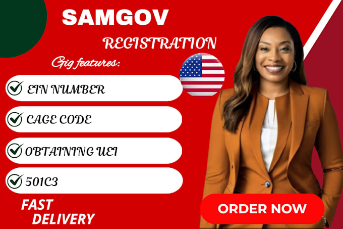 Gig Preview - Do sam gov registration, cage code, uei, llc registration, bid proposal