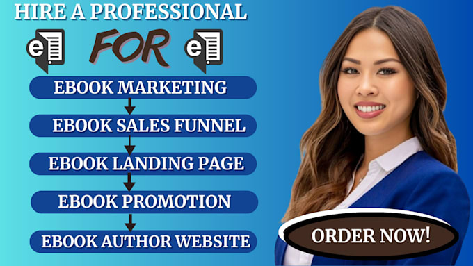 Gig Preview - Create high converting ebook landing page, book and ebook marketing sales funnel