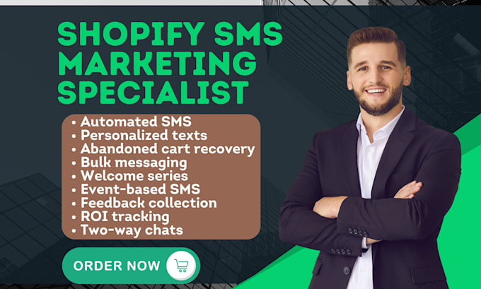 Gig Preview - Setup shopify sms marketing automizely klaviyo postscript avada attentive recart