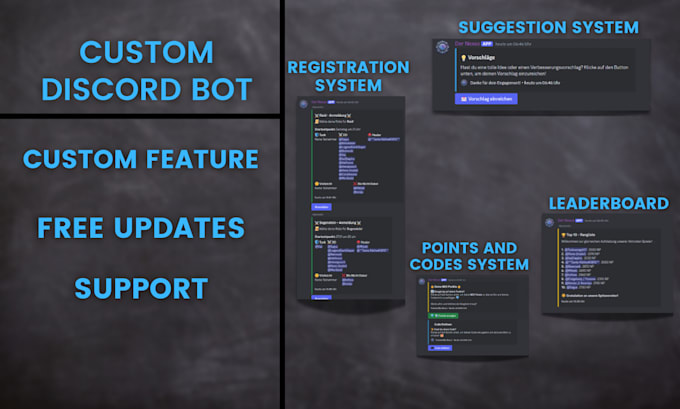 Bestseller - create a custom discord bot tailored to your ideas and needs