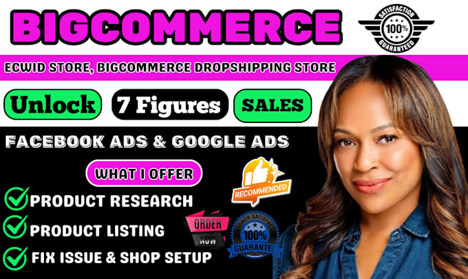 Gig Preview - Design redesign bigcommerce website design bigcommerce store product uploading