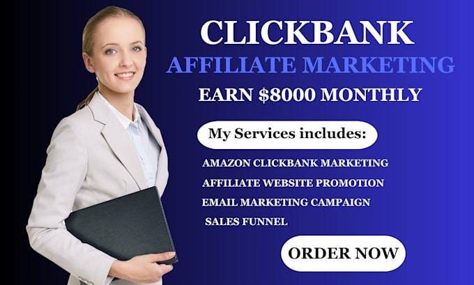 Gig Preview - Create amazon affiliate marketing website, clickbank affiliate marketing