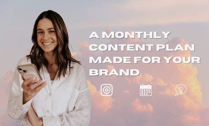 Gig Preview - Create a customized content strategy and monthly plan for your brand