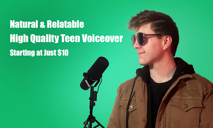 Gig Preview - Produce a professional teen male voice over