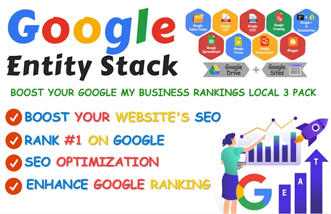 Gig Preview - Google stacking backlinks that elevate your local SEO to the next level