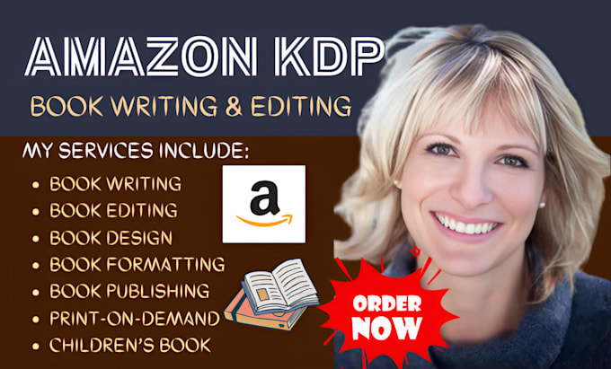 Gig Preview - Do amazon kdp ebook design book formatting childrens book book writer promotion