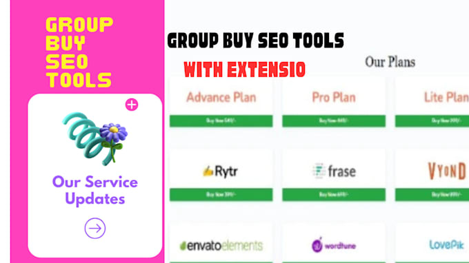 Gig Preview - Develop group buy SEO tools site