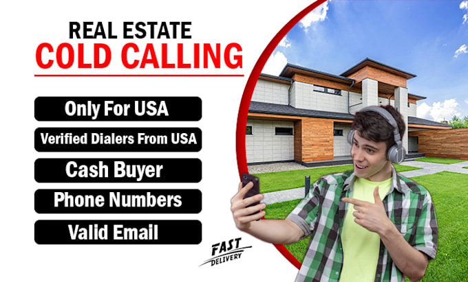 Gig Preview - Do USA real estate cold calling virtual assistant