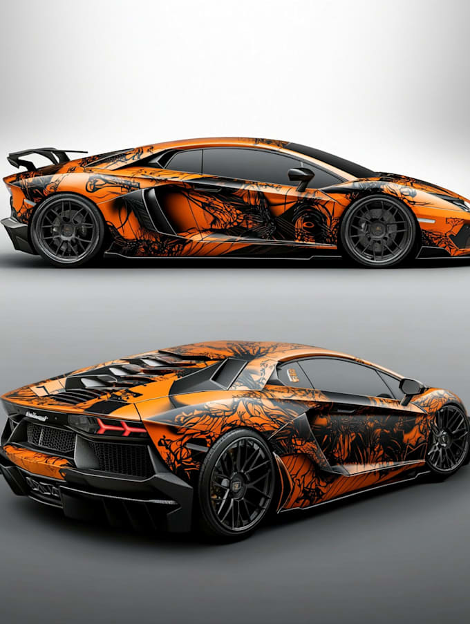 Gig Preview - Do racing car wrap design, racing car wrap, sports car wrap