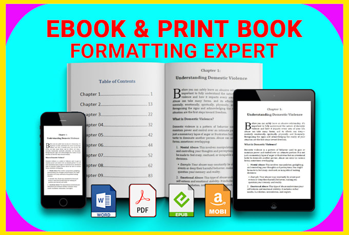 Gig Preview - Do ebook formatting, paperback formatting for amazon KDP, ingramspark, lulu