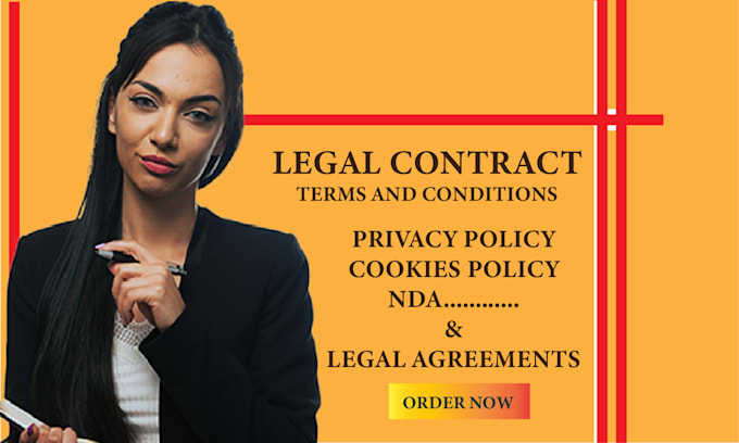 Gig Preview - Draft terms and conditions, privacy policy, nda, lawyer legal contract agreement