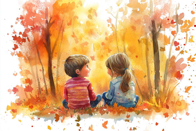 Bestseller - draw digital watercolor children book illustration