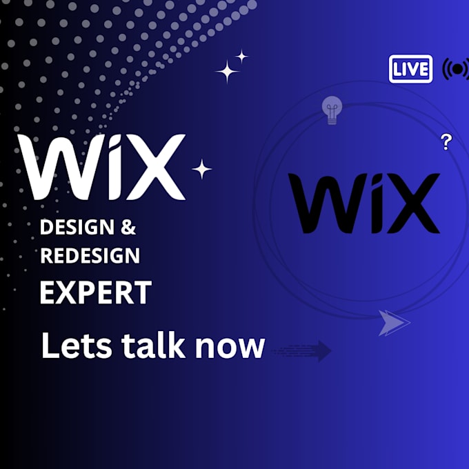 Gig Preview - Design wix website and redesign a business wix website