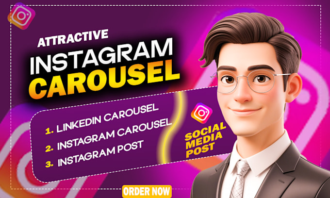 Gig Preview - Design an attractive social media post and instagram carousel