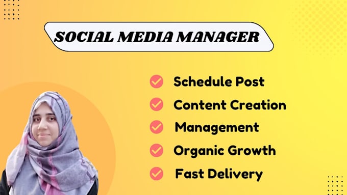 Gig Preview - Be your best social media manager