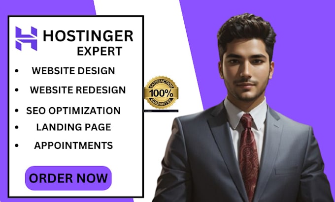 Gig Preview - Develop hostinger website design hostinger website redesign hostinger website