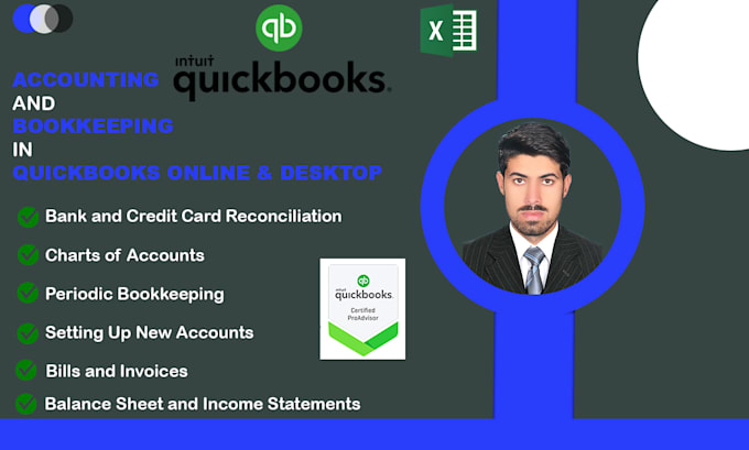 Gig Preview - Cleanup setup, catchup and do your bookkeeping in quickbooks online