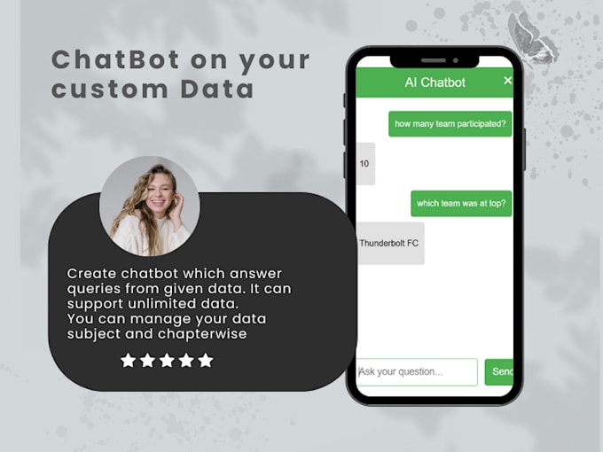 Bestseller - develop ai chatbot to answer queries from your custom dataset