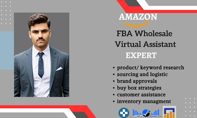 Gig Preview - Be your expert amazon fba wholesale virtual assistant