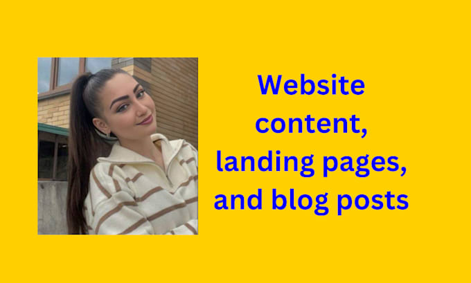 Gig Preview - Write your website content, landing pages, and blog posts