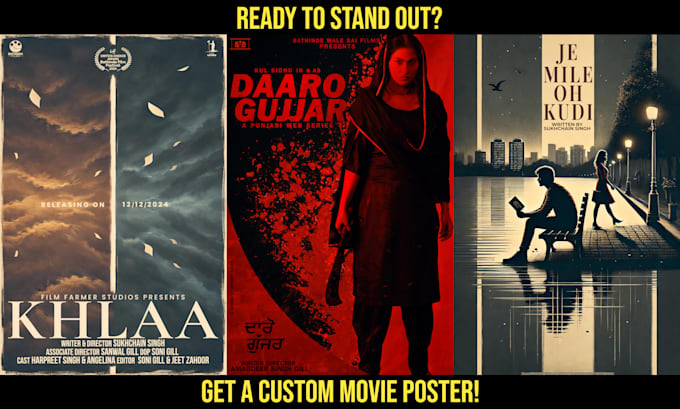 Gig Preview - Design a professional movie poster, film poster, poster