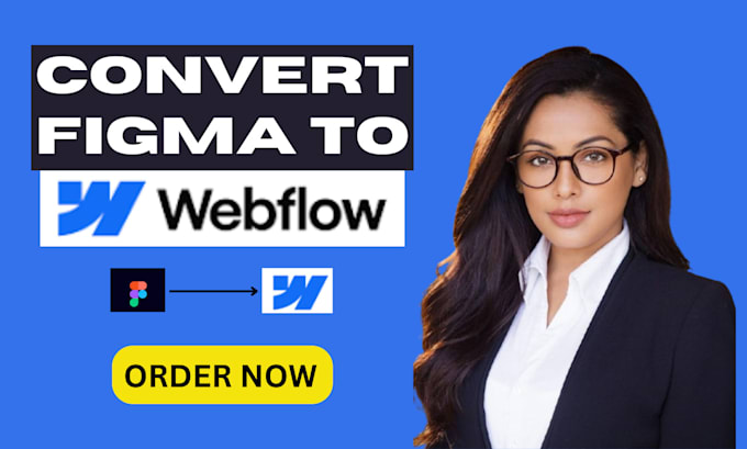 Gig Preview - Convert figma to webflow, webflow website design, xd to webflow  website design