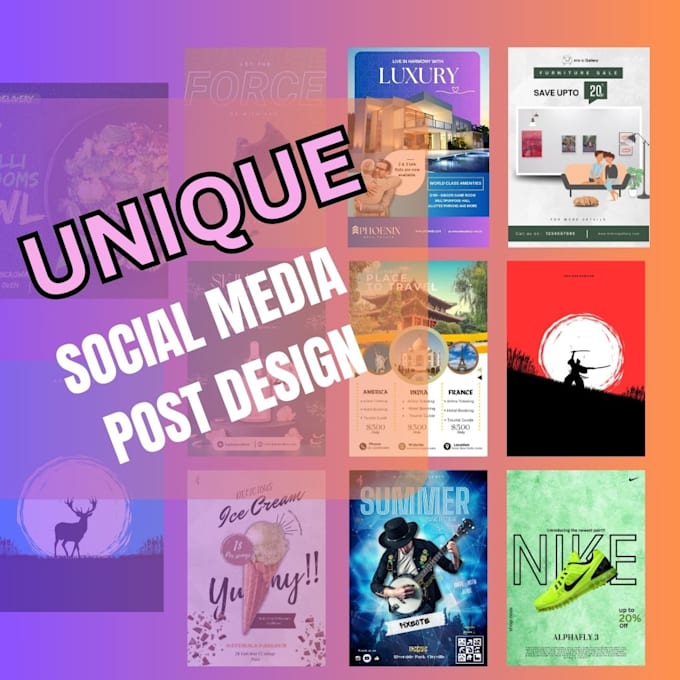 Gig Preview - Design social media posts graphics for facebook instagram