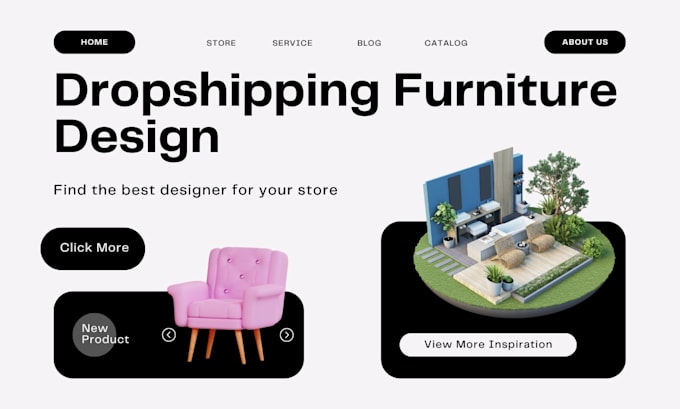 Bestseller - setup your dropshipping furniture store or shopify  website