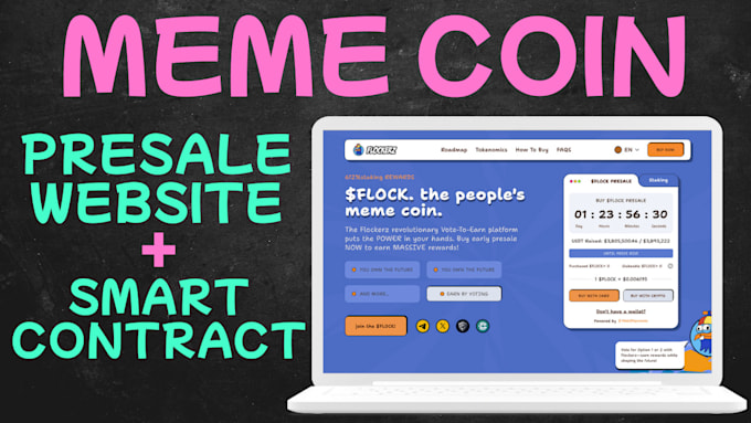 Gig Preview - Create meme coin presale website with smart contract development