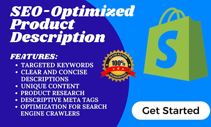 Gig Preview - Add and optimize products to your shopify store with SEO friendly descriptions