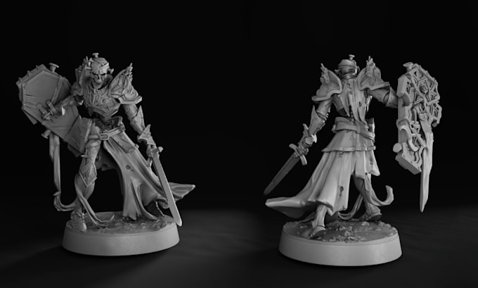 Gig Preview - Sculpt miniatures, figurines, and 3d character model sculpting for 3d printing