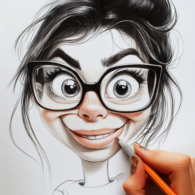 Gig Preview - Draw funny caricatures from your photos