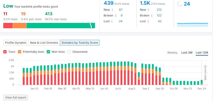 Gig Preview - Audit and remove toxic backlinks to improve your SEO ranking