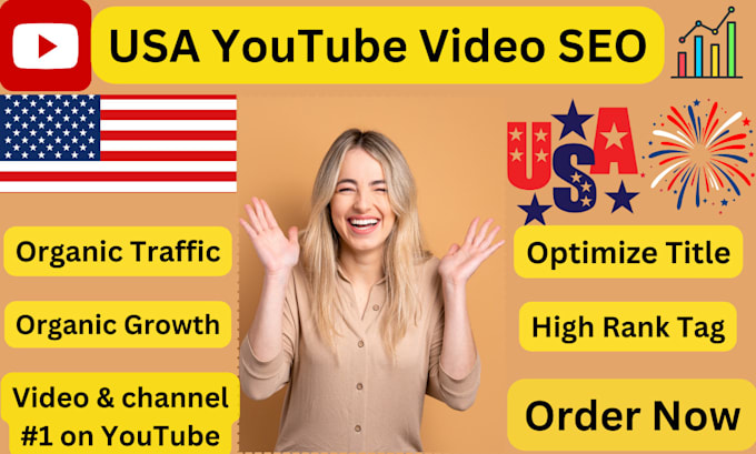 Gig Preview - Perform youtube video SEO USA to rank highly