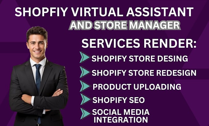 Gig Preview - Setup shopify, shopify virtual assistant, shopify store manager, fba setup