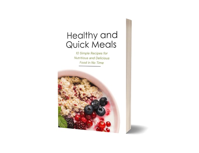 Gig Preview - E book of healthy meals