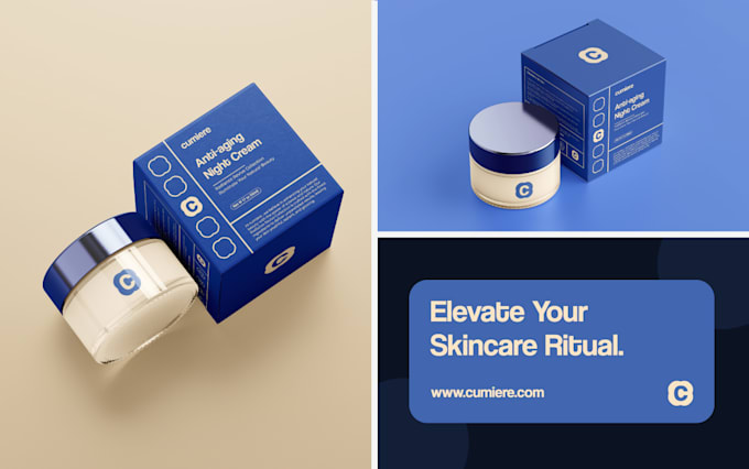 Gig Preview - Do modern cosmetic packaging and label design