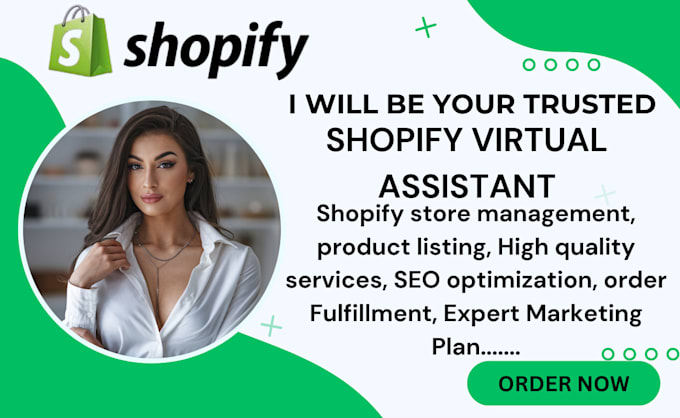 Gig Preview - Shopify virtual assistant,store manager,shopify sales marketing cro audit fb USA