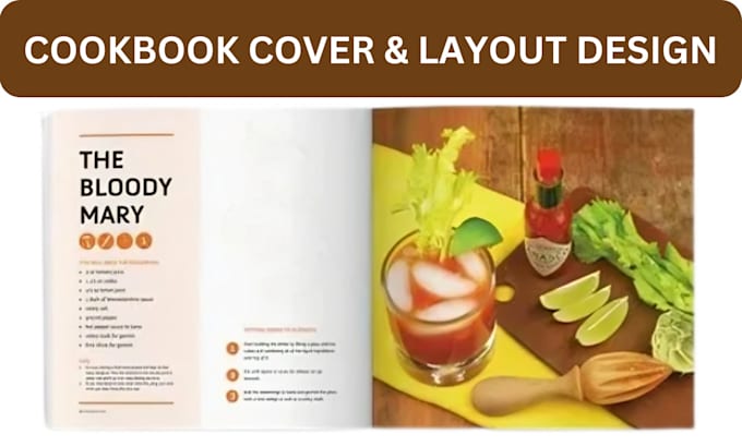 Gig Preview - Write format and design cookbook, recipe book with design cover