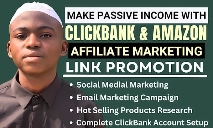 Gig Preview - Build money making autopilot clickbank affiliate marketing with amazon affiliate