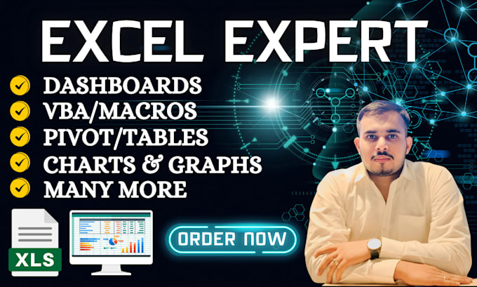 Gig Preview - Make excel dashboards, excel vba, excel macros and google sheets