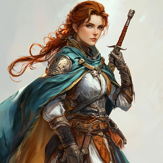 Bestseller - do a character art, dnd illustration, dnd character concept art