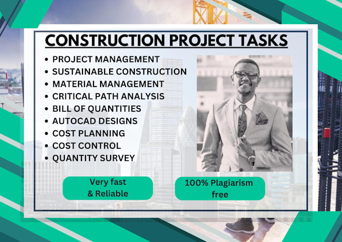 Bestseller - do construction management reports, assignments and tasks