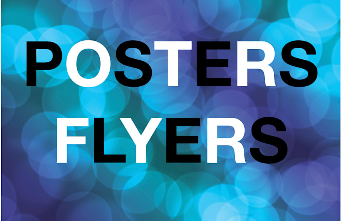 Gig Preview - Create beautiful posters flayers and handbills for you