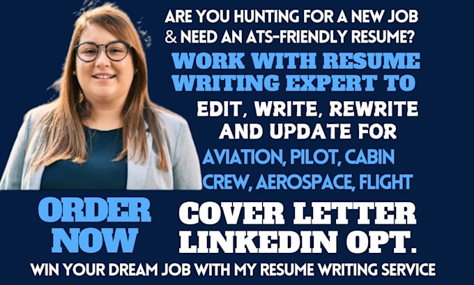 Bestseller - write aviation, aerospace engineer, airline, flight attendant, pilot resume, CV