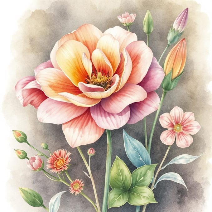 Gig Preview - Watercolor botanical illustrations of flowers and plants