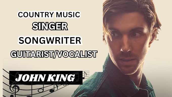 Gig Preview - Be your country music singer songwriter with acoustic guitar